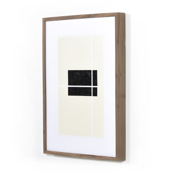 Equitable II by FH Art Studio In 234521 And 001 And 24.0x32.0 And Rustic 2.5 Walnut And Medium