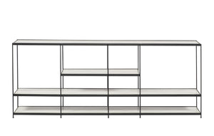 Etta Buffet with metal shelves and industrial black frame