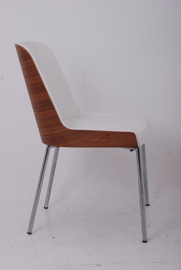 hudson plywood/metal base in cream leather