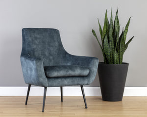 ALETTA LOUNGE CHAIR - NONO PETROL