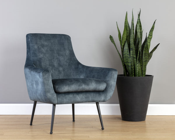ALETTA LOUNGE CHAIR - NONO PETROL