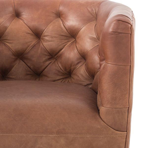 Hanover Swivel Chair In Heirloom Sienna