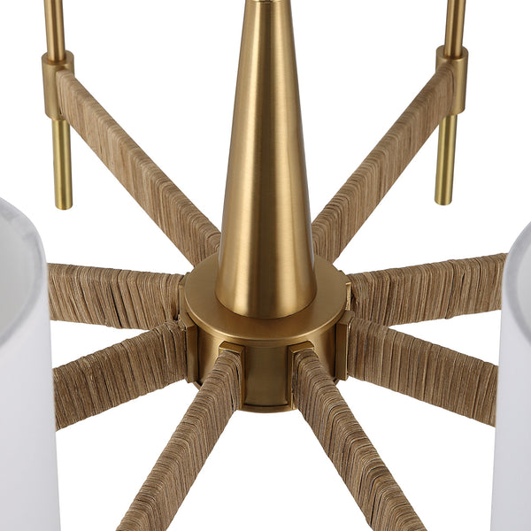 Lautoka Rattan 8 Light Chandelier