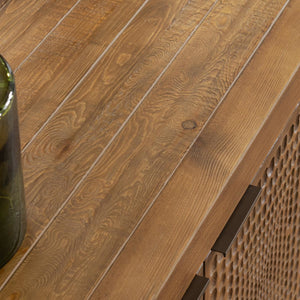 Osiris Solid Wood 4Dr Cabinet - Mission Brown