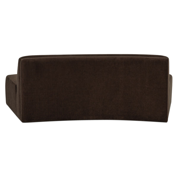 Naomi Convex Sofa Dark Brown by Moe's