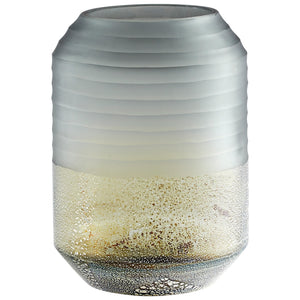 Medium Alchemy Vase in Grey and Guilded Silver