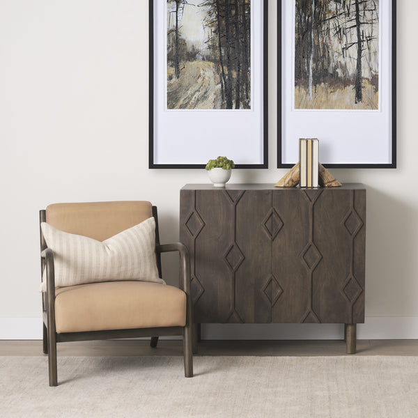Rahima Brown Forest Marble Angled Bookends