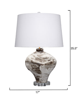 Maurice Ceramic Table Lamp with Linen Shade