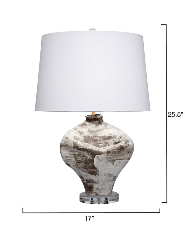 Maurice Ceramic Table Lamp with Linen Shade