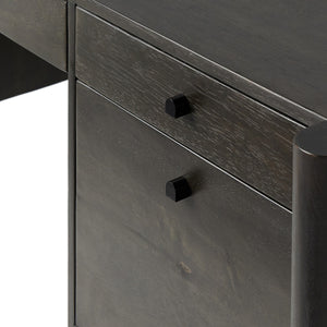 Reza Desk - Worn Black Parawood