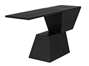 Pieta Console in Matte Black Industrial Steel