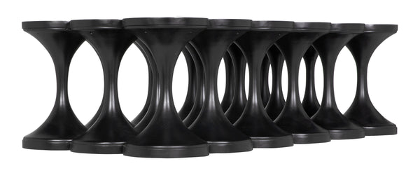 Jericho Mahogany Coffee Table in Hand-Rubbed Black