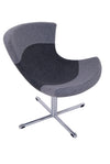 pearl lounge in light and dark grey wool