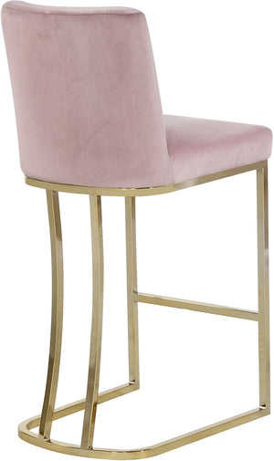 Rick Stool In Pink Velvet