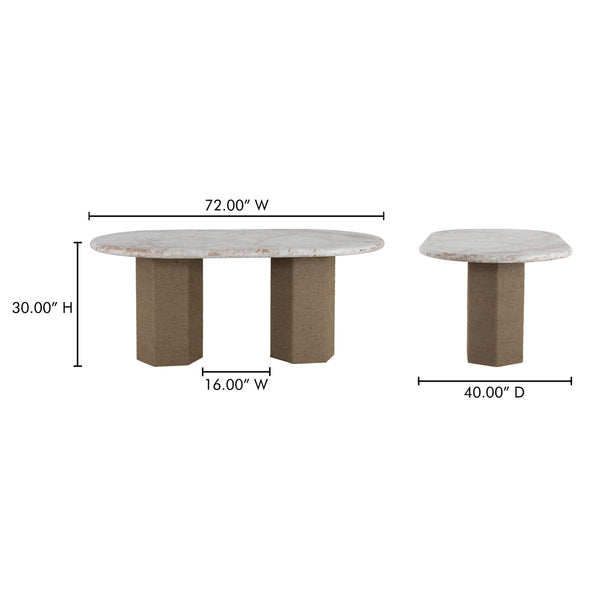 Sartoria Dining Table Breccia Marble Beige