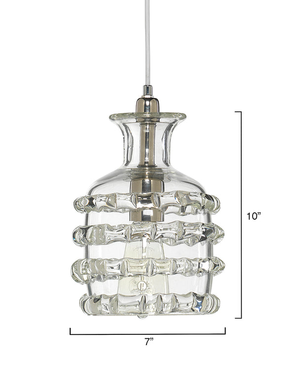 Ribbon 1-Light Glass Pendant