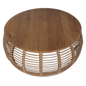 Iris Rattan Coffee Table In Honey