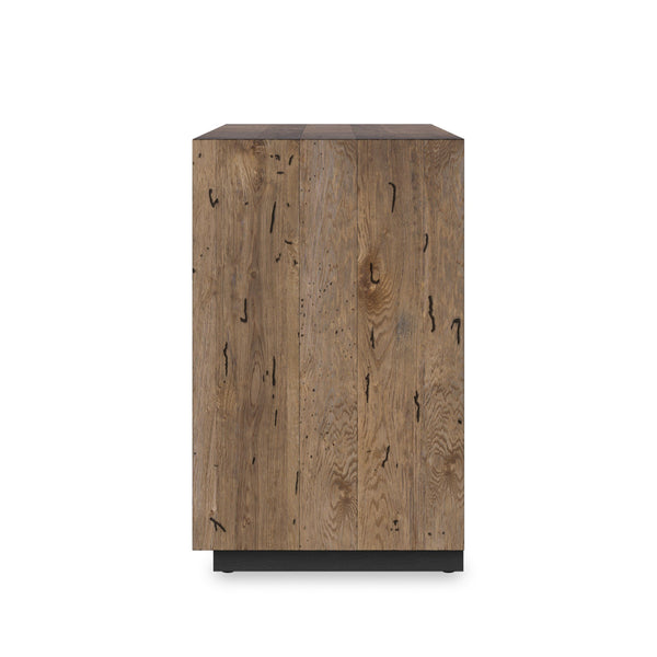 Abaso 6-Drawer Dresser In Rustic Wormwood Oak