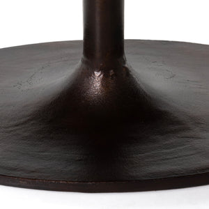 Simone Oval Coffee Table In Antique Rust