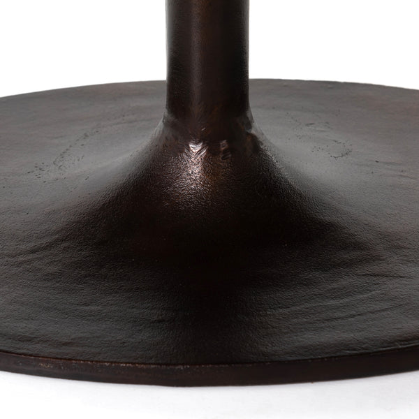 Simone Oval Coffee Table In Antique Rust