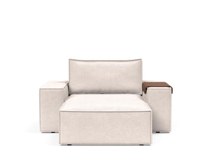 NEWILLA LOUNGER CHAIR W/WIDE ARM RESTS, 39"X61"