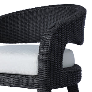 Hawkins Outdoor Dining Chair in Vintage Coal