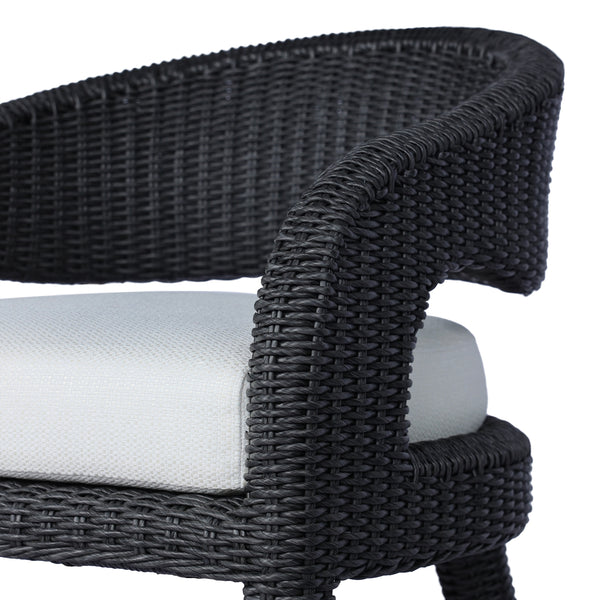 Hawkins Outdoor Dining Chair in Vintage Coal