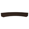 Naomi 3 Piece Concave Modular Sectional in Dark Brown