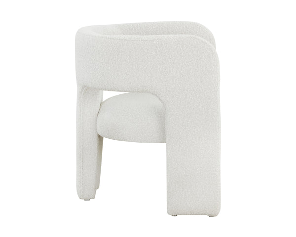 ISIDORE LOUNGE CHAIR - COPENHAGEN WHITE
