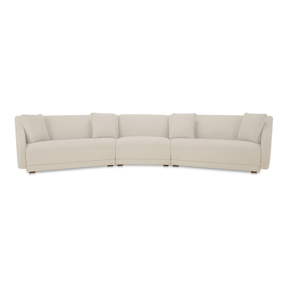 Fraser 3 Piece Modular Sectional in Off White