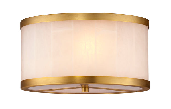 Upsala Alabaster Flush Mount Ceiling Light, Small