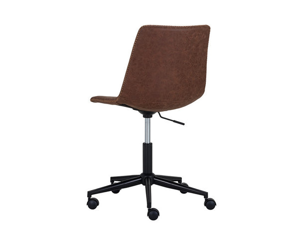 Cal Industrial Office Chair - Antique Brown