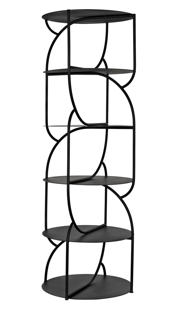 Rain Industrial Steel Shelf in Matte Black