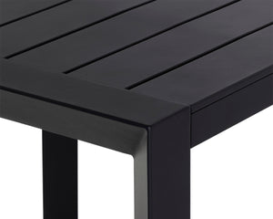 MERANO DINING TABLE - BLACK - 37"