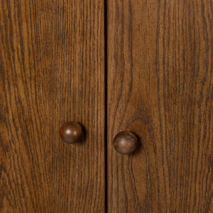 Renaud 3-Door Cabinet - Dark Toasted Oak Veneer