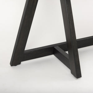 Jennings 54.0L x 16.0W x 29.5H Dark Brown Wood Console Table