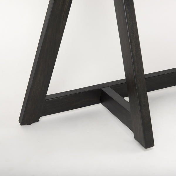 Jennings 54.0L x 16.0W x 29.5H Dark Brown Wood Console Table