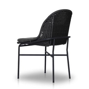 Jericho Outdoor Dining Chair In Vintage Coal And Charcoal Iron And Arashi Graphite