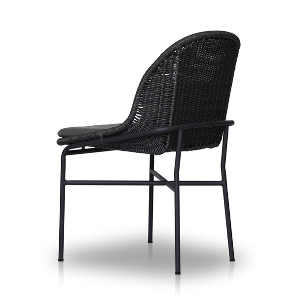 Jericho Outdoor Dining Chair In Vintage Coal And Charcoal Iron And Arashi Graphite