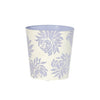 OVAL WASTEBASKET LAVENDER/CREAM FLORAL