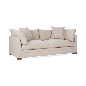 Audrey Sofa in Dawn-Twine with Feather-and-Down Cushions