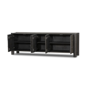 Ezri Media Console - Black Oak