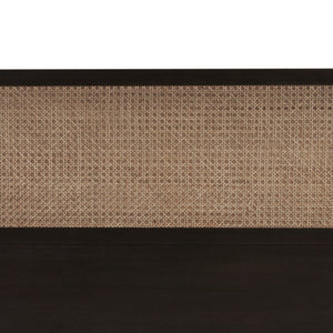 Caine KD Rattan Queen Headboard, Black