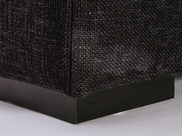 MOD Fabric Sectional in black tweed