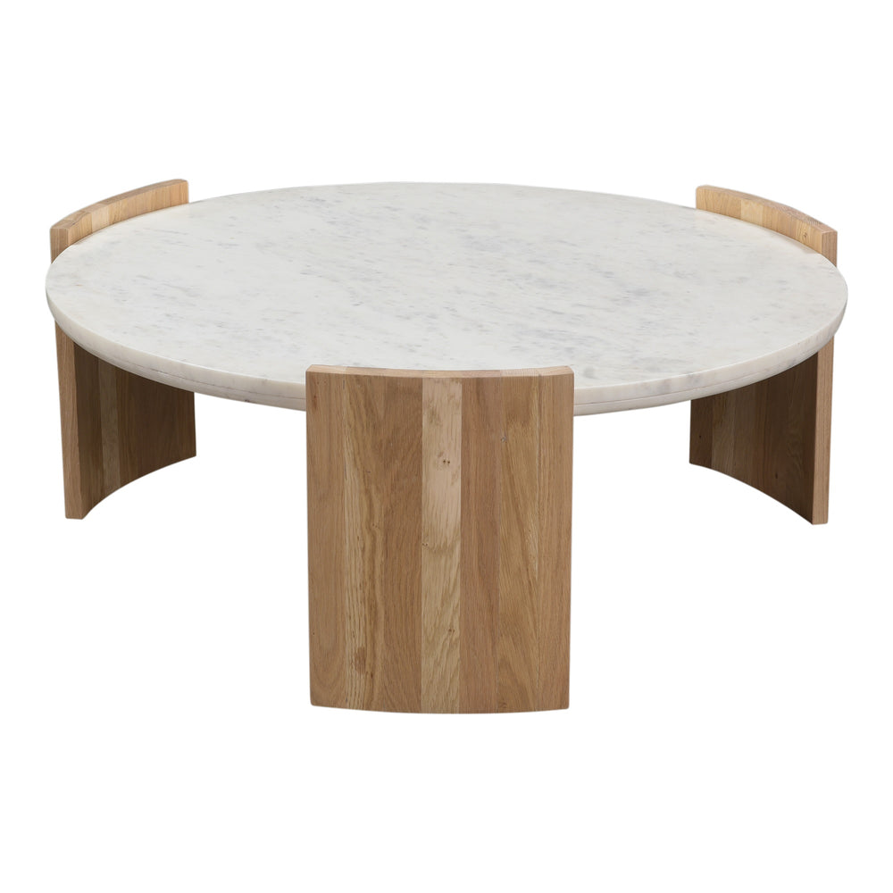 Moe's Dala Marble & Oak Coffee Table