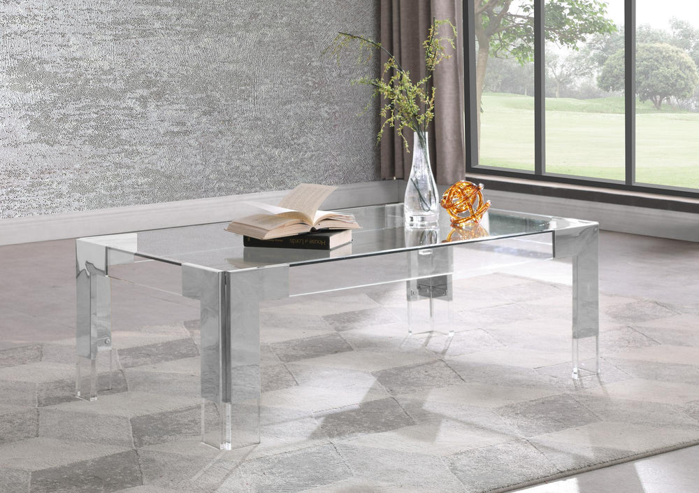 Alberto Coffee Table In Chrome