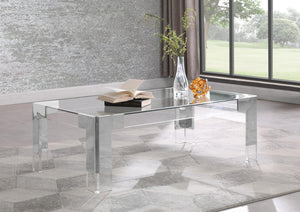 Alberto Coffee Table In Chrome