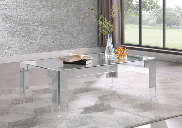 Alberto Coffee Table In Chrome