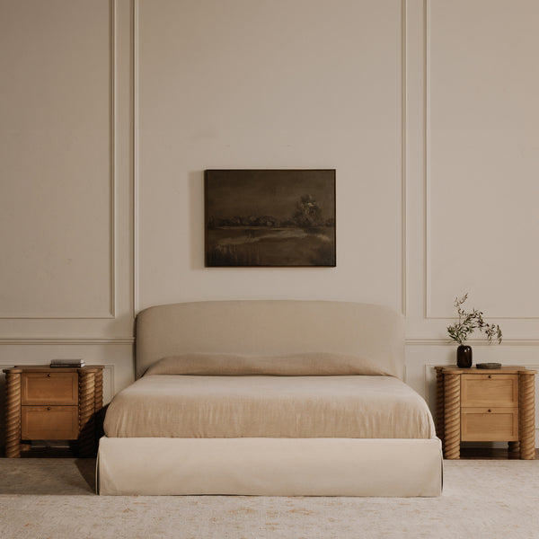 Treccia 2 Drawer Nightstand in Oak
