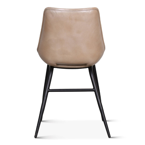 Essex 18" Leather Dining Chair, Dusty Tan